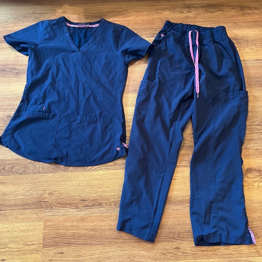 Navy blue scrubs